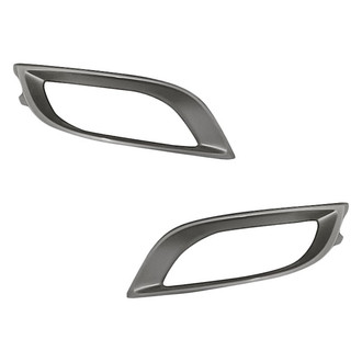 Replacement - Front Driver and Passenger Side Fog Light Bezel Set (Standard Line)