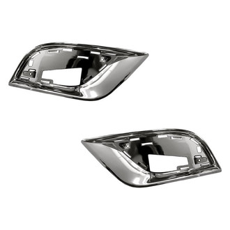 Replacement - Front Outer Driver and Passenger Side Fog Light Bezel Set (Standard Line)