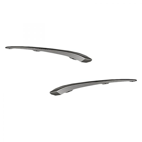 Replacement - Front Driver and Passenger Side Upper Bumper Grille Molding Set