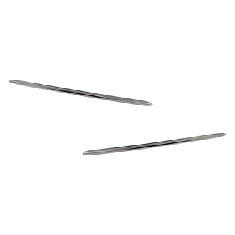 Replacement - Front Lower Driver and Passenger Side Bumper Cover Grille Molding Set (Standard Line)