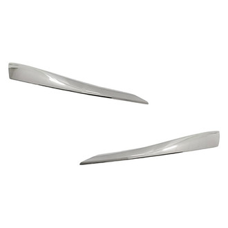 Replacement - Front Driver and Passenger Side Bumper Molding Set (Standard Line)