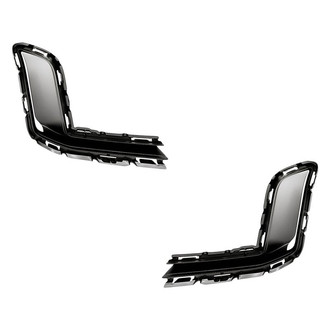 Replacement - Front Outer Driver and Passenger Side Bumper Cover Trim Panel Set (Standard Line)