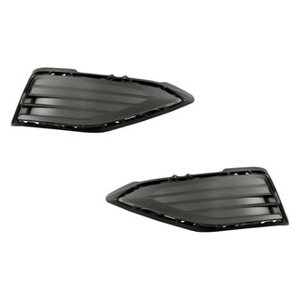 Replacement - Front Driver and Passenger Side Fog Light Cover Set (Standard Line)
