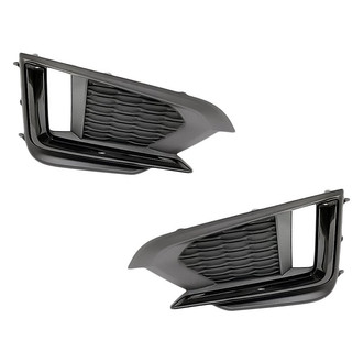 Replacement - Front Driver and Passenger Side Fog Light Cover Set (Standard Line)