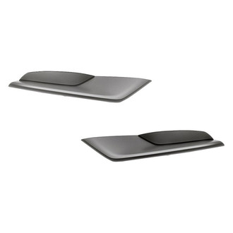 Replacement - Front Driver and Passenger Side Fog Light Cover Set (Standard Line)