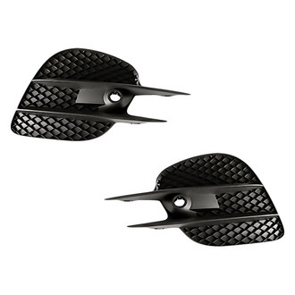 Replacement - Front Driver and Passenger Side Bumper Grille Set (Standard Line)