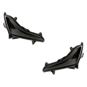 Replacement - Front Driver and Passenger Side Fog Light Cover Set (Standard Line)
