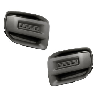 Replacement - Front Driver and Passenger Side Fog Light Cover Set (Standard Line)