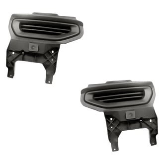 Replacement - Front Driver and Passenger Side Fog Light Cover Set (CAPA Certified)