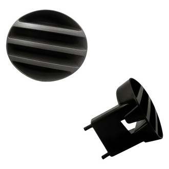 Replacement - Front Driver and Passenger Side Fog Light Cover Set (Standard Line)