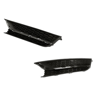 Replacement - Front Driver and Passenger Side Fog Light Cover Set (Standard Line)