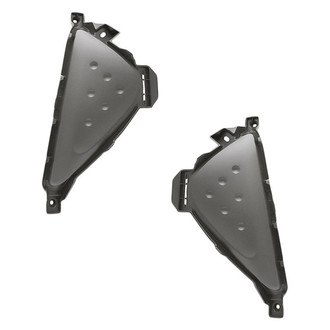 Replacement - Front Driver and Passenger Side Fog Light Cover Set (Standard Line)