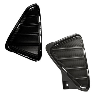 Replacement - Front Driver and Passenger Side Fog Light Cover Set (Standard Line)