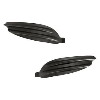 Replacement - Front Driver and Passenger Side Fog Light Cover Set (Standard Line)
