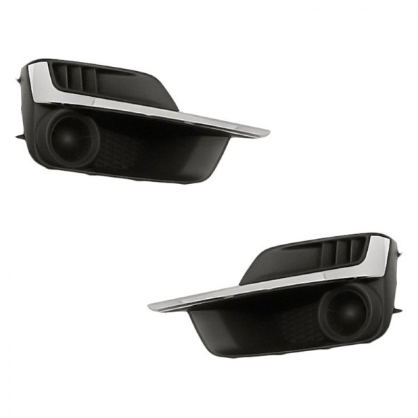 Replacement - Front Driver and Passenger Side Fog Light Cover Set