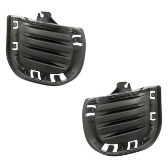 Replacement - Front Driver and Passenger Side Fog Light Cover Set (CAPA Certified)