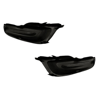 Replacement - Front Driver and Passenger Side Fog Light Cover Set (CAPA Certified)