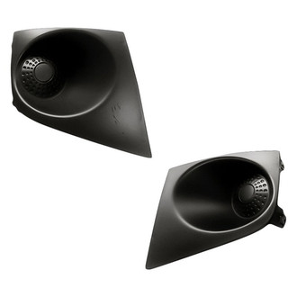 Replacement - Front Driver and Passenger Side Fog Light Cover Set (Standard Line)