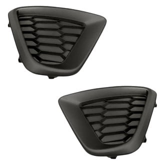 Replacement - Front Driver and Passenger Side Fog Light Cover Set (CAPA Certified)