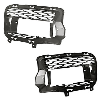 Replacement - Front Driver and Passenger Side Fog Light Cover Set (Standard Line)