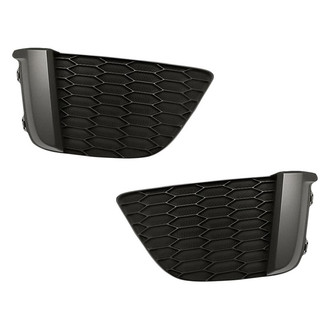 Replacement - Front Driver and Passenger Side Fog Light Cover Set (Standard Line)