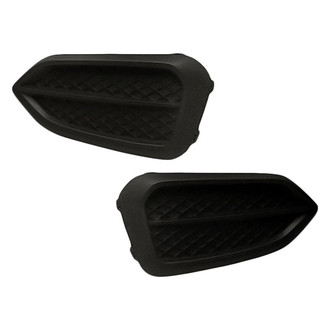 Replacement - Front Driver and Passenger Side Fog Light Cover Set (Standard Line)