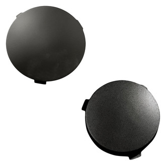 Replacement - Front Driver and Passenger Side Fog Light Cover Set (Standard Line)