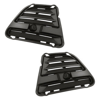 Replacement - Front Driver and Passenger Side Fog Light Cover Set (Standard Line)