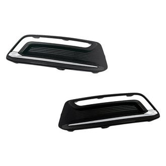 Replacement - Front Outer Driver and Passenger Side Fog Light Bezel Set (Standard Line)