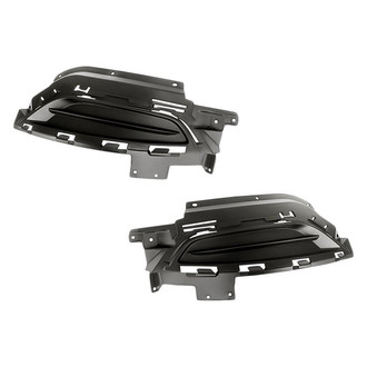 Replacement - Front Driver and Passenger Side Fog Light Cover Set (Standard Line)