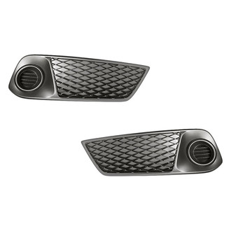 Replacement - Front Driver and Passenger Side Fog Light Cover Set (Standard Line)
