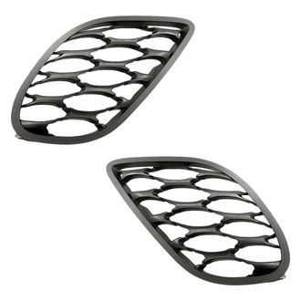 Replacement - Front Outer Driver and Passenger Side Fog Light Cover Set (Standard Line)