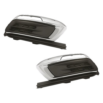 Replacement - Front Driver and Passenger Side Fog Light Cover Set (Standard Line)