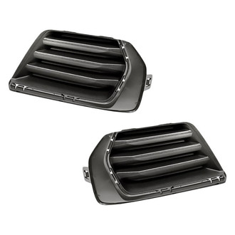 Replacement - Front Driver and Passenger Side Fog Light Cover Set (Standard Line)