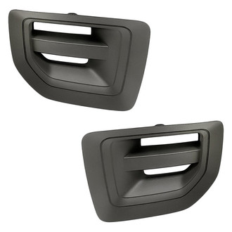 Replacement - Front Driver and Passenger Side Fog Light Cover Set (Standard Line)