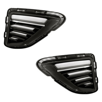 Replacement - Front Driver and Passenger Side Fog Light Cover Set (Standard Line)