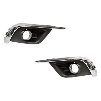 Replacement - Front Driver and Passenger Side Fog Light Bezel Set (Standard Line)