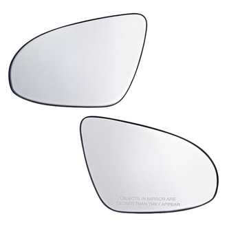 Replacement - Driver and Passenger Side Mirror Glass Set (Heated) (Standard Line)