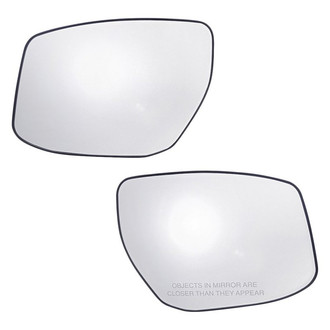 Replacement - Driver and Passenger Side Mirror Glass Set (Heated) (Standard Line)