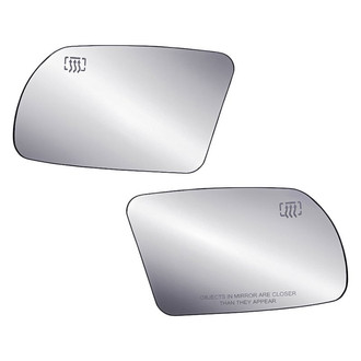 Replacement - Driver and Passenger Side Mirror Glass Set (Heated) (Standard Line)