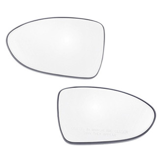 Replacement - Driver and Passenger Side Mirror Glass Set (Heated) (Standard Line)
