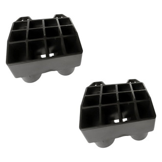 Replacement - Front Driver and Passenger Side Bumper Absorber Set (Standard Line)