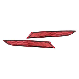 Replacement - Rear Driver and Passenger Side Bumper Reflector Set (CAPA Certified)