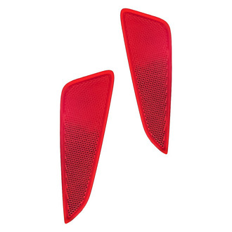 Replacement - Rear Driver and Passenger Side Bumper Reflector Set (CAPA Certified)