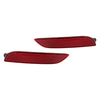 Replacement - Rear Driver and Passenger Side Bumper Reflector Set (Standard Line)
