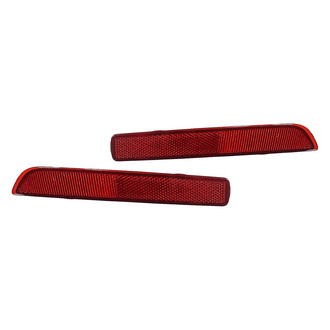 Replacement - Rear Driver and Passenger Side Bumper Reflector Set (Standard Line)