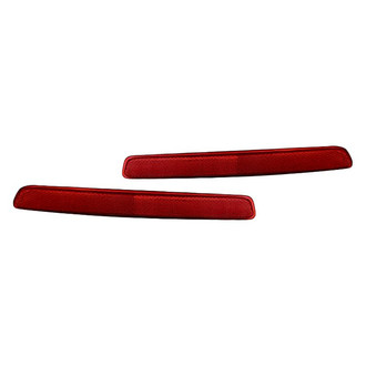 Replacement - Rear Driver and Passenger Side Bumper Reflector Set (CAPA Certified)