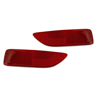 Replacement - Rear Driver and Passenger Side Bumper Reflector Set (Standard Line)