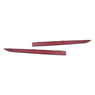 Replacement - Rear Driver and Passenger Side Bumper Reflector Set (CAPA Certified)