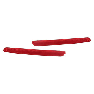 Replacement - Rear Driver and Passenger Side Bumper Reflector Set (CAPA Certified)